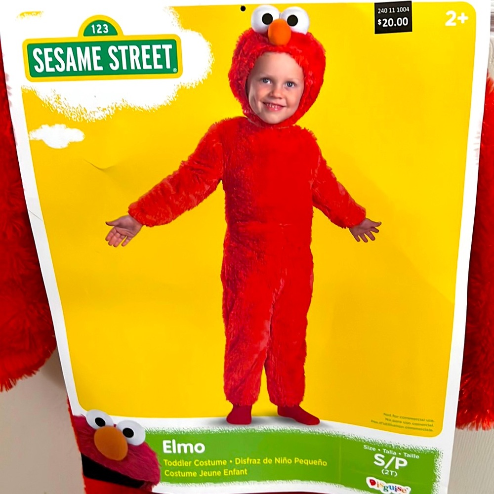 NWT Sesame Street toddler Elmo Halloween Costume